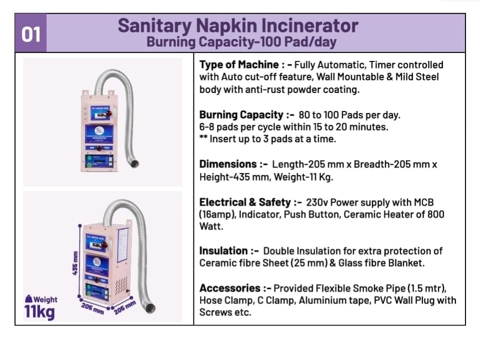Incinerator Specifications